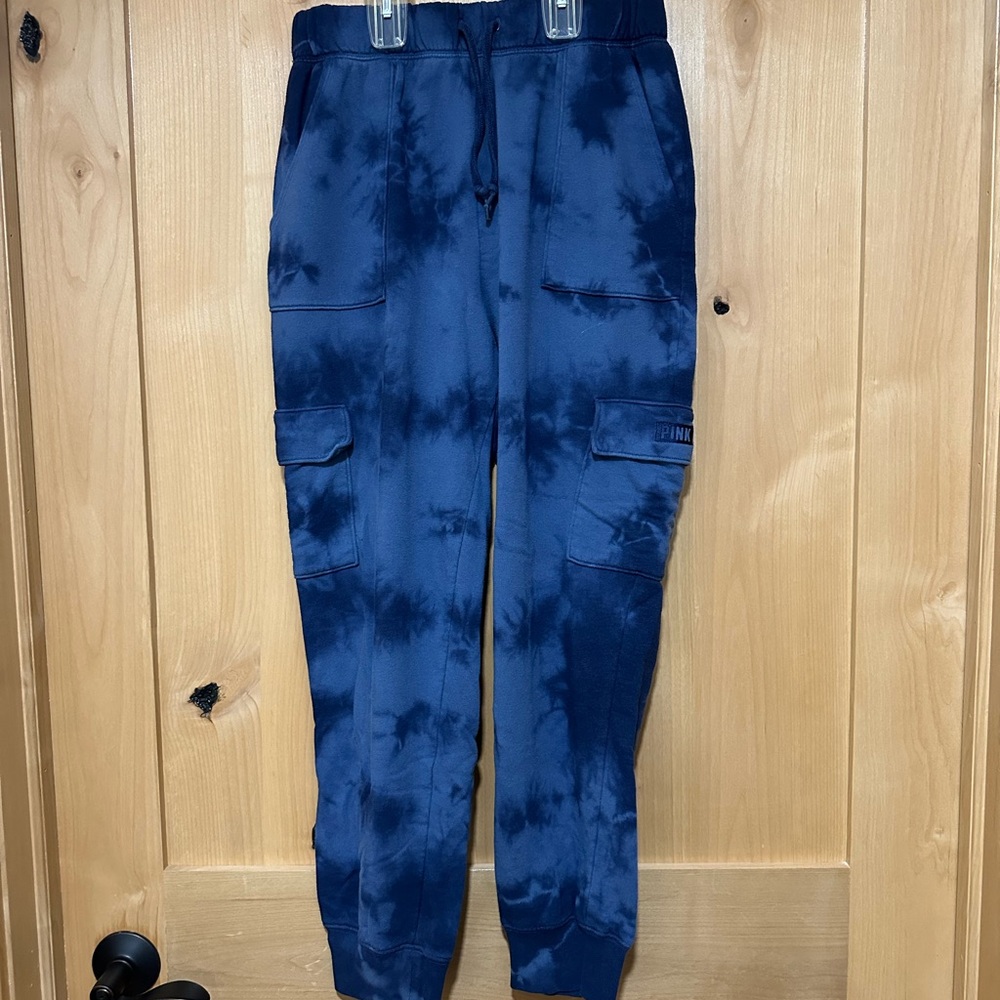 Blue Tie-Dye Jogger Pants